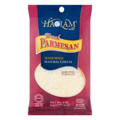 Haolam Fresh Parmesan Shredded Natural Cheese, 4 oz