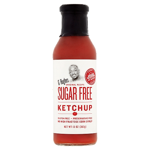 G Hughes is proud to present a new addition to his family of signature sauces, ketchup! This is the same great tasting tomato based table sauce without sugar. Slather this sweet, tangy, guilt & sugar free condiment sauce on your favorite foods.