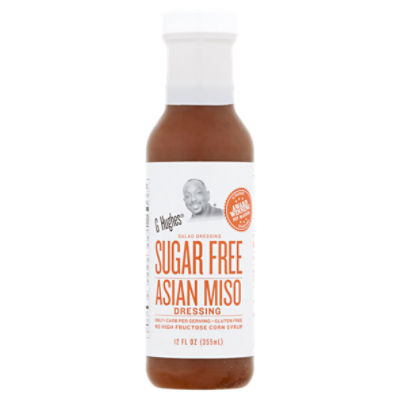 G Hughes Sugar Free Asian Miso Salad Dressing, 12 fl oz, 12 Fluid ounce