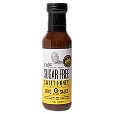 G Hughes Sugar Free Sweet Honey Flavored Wing Sauce, 12 fl oz
