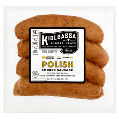 Kiolbassa Polish Smoked, Sausage
