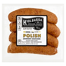 Kiolbassa Smoked Meats Polish Smoked Sausage, 4 count, 13 oz