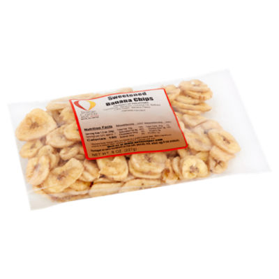 Rayge Candy & Nuts Sweetened Banana Chips, 8 oz