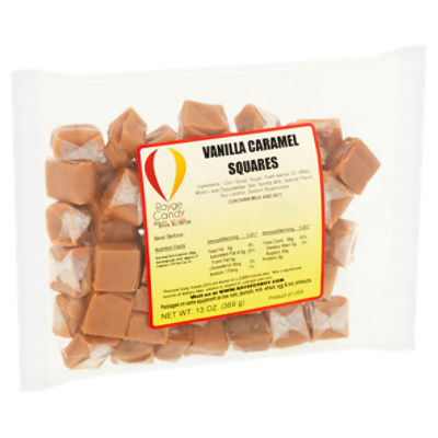 Rayge Candy & Nuts Vanilla Caramel Squares, 13 oz