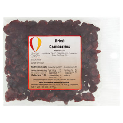 Rayge Candy & Nuts Dried Cranberries, 10 oz