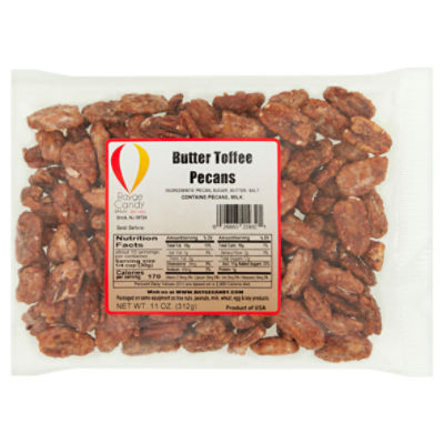 Rayge Candy & Nuts Butter Toffee Pecans, 11 oz