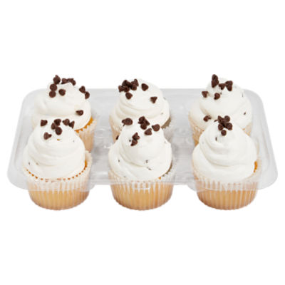 6 Pack Yellow Cannoli Cupcakes