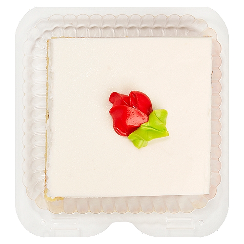 Yellow Cake Square With Vanilla Buttacreme Icing, 6 Oz