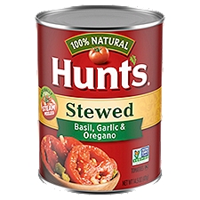 Hunt's Stewed Tomatoes With Basil, Garlic & Oregano, 14.5 oz.