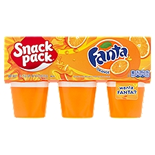 Snack Pack Fanta Orange Juicy Gels, 3.25 oz, 6 count, 19.5 Ounce