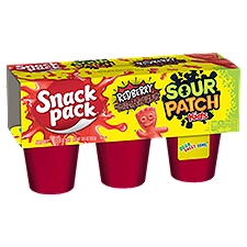 Snack Pack Sour Patch Kids Redberry, Juicy Gels, 3.25 Ounce