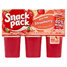 Snack Pack Strawberry Juicy Gels, 5.5 oz, 6 count
