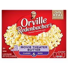 Orville Redenbacher's Movie Theater Butter Gourmet Popping Corn, 3.29 oz, 6 count