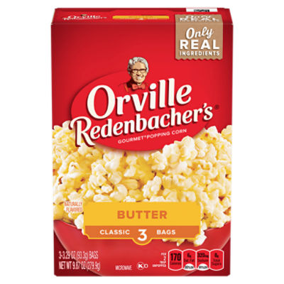 Orville Redenbacher's Butter Gourmet Popping Corn, 3.29 oz, 3 count