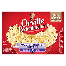 Orville Redenbacher's Movie Theater Butter Microwave 3.29 Ounce Classic Bag, Popcorn, 9.87 Ounce