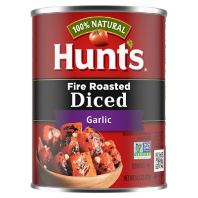 Hunt's Fire Roasted Diced Tomatoes with Garlic, 14.5 oz ShopRite