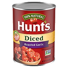 Hunt's Diced Tomatoes, Roasted Garlic, 14.5 Ounce