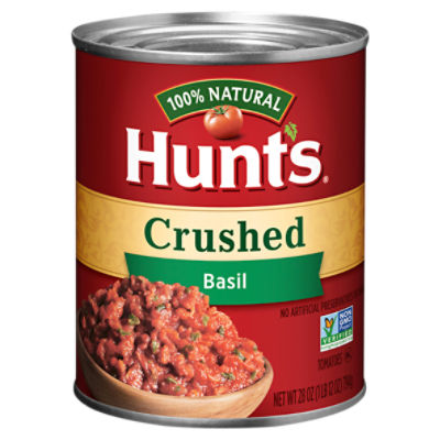 Hunt's Crushed Basil Tomatoes, 28 oz