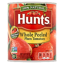 Hunt's Whole Peeled, Plum Tomatoes, 28 Ounce