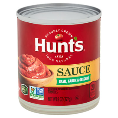 Hunt s Basil Garlic Oregano Tomato Sauce 8 oz The Fresh Grocer