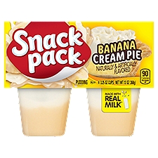 Snack pack Banana Cream Pie Pudding, 3.25 oz, 4 count