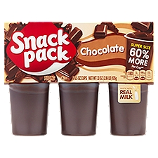 Snack Pack Chocolate Pudding Super Size, 5.5 oz, 6 count, 33 Ounce