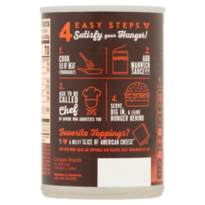 MANWICH Original Sloppy Joe Sauce, 107 OZ - Feesers