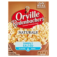 Orville Redenbacher's Naturals Simply Salted Microwave Gourmet Popping Corn, 3.29 oz, 6 count