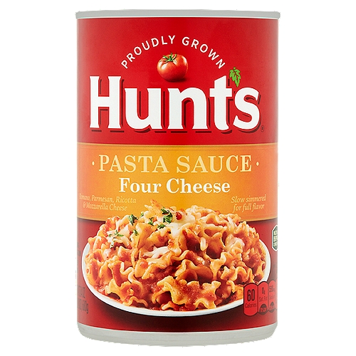 Hunts Four Cheese Pasta Sauce, 24 oz
Cook Confidently
Our pasta sauces are carefully slow simmered into a rich and flavorful sauce that will inspire you to make meals that you're proud of.
Because taste matters.