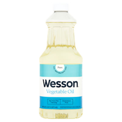 Wesson Pure Vegetable Oil, 48 fl oz