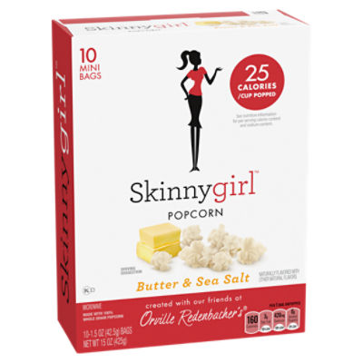 Skinnygirl Butter & Sea Salt, Microwave Popcorn