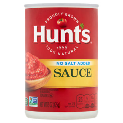 Hunt's No Salt Added Tomato Sauce, 15 oz The Fresh Grocer
