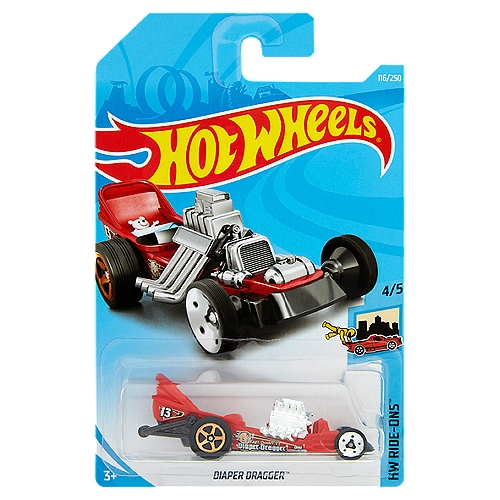 Hot Wheels HW Ride-Ons Diaper Dragger Toy, 3+