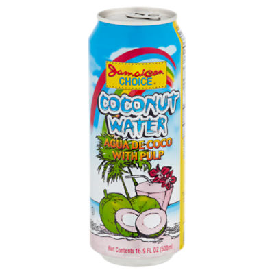 Jamaican Choice Coconut Water with Pulp, 16.9 fl oz, 17.5 Fluid ounce