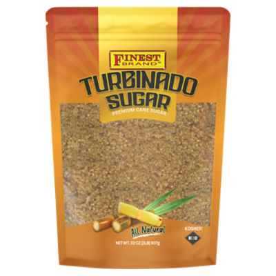 Finest Brand Turbinado Premium Cane Sugar, 32 oz