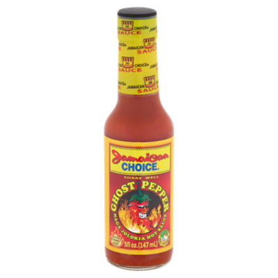 Jamaican Choice Ghost Pepper Naga Jolokia Hot Sauce, 5 fl oz