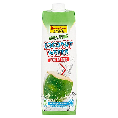 Jamaican Choice 100% Pure Coconut Water, 33.8 fl oz