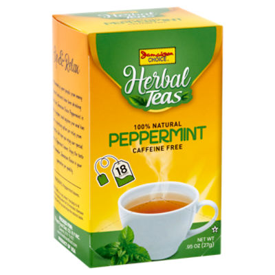 Jamaican Choice Peppermint Herbal Tea Bags, 18 count, 0.95 oz