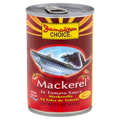 Jamaican Choice Mackerel in Tomato Sauce, 15 oz