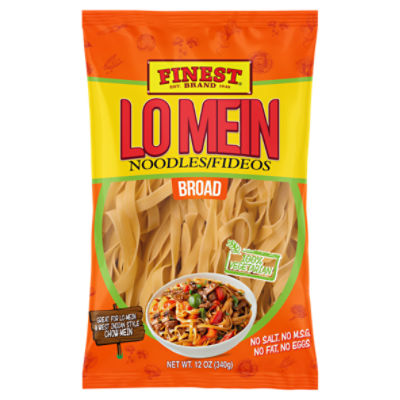 Finest Brand Broad Lo Mein Noodles, 12 oz