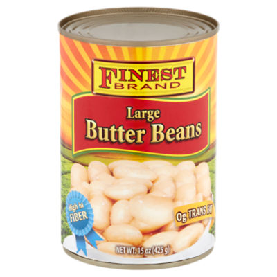 Finest Brand Large Butter Beans, 15 oz, 15.5 Ounce