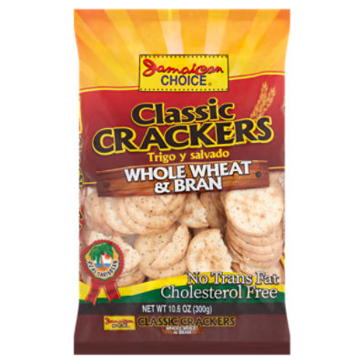 Jamaican Choice Whole Wheat & Bran Classic Crackers, 10.6 oz