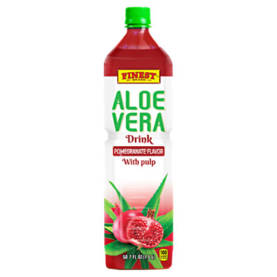 Finest Brand Aloe Vera Pomegranate Flavor with Pulp Drink, 50.7 fl oz