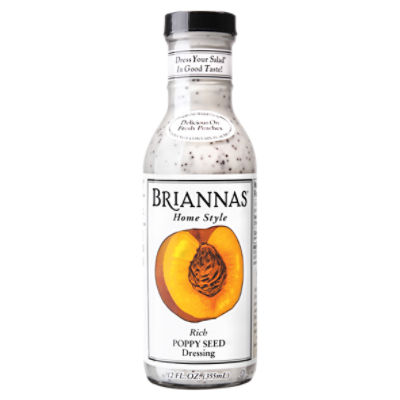 Briannas Home Style Rich Poppy Seed Dressing, 12 fl oz, 12 Fluid ounce