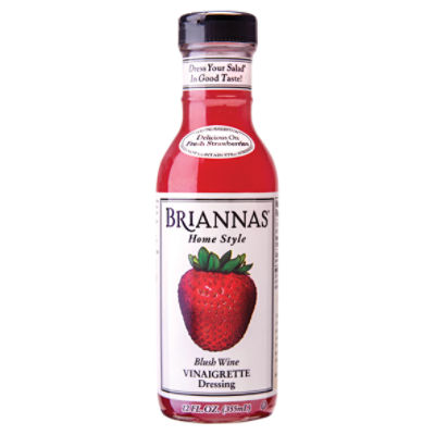 Briannas Home Style Blush Wine Vinaigrette Dressing, 12 fl oz