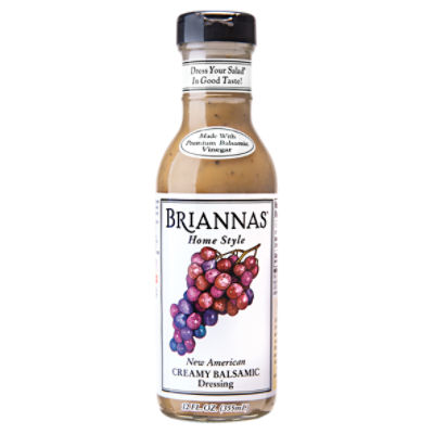 Briannas Home Style New American Creamy Balsamic Dressing, 12 fl oz, 12 Fluid ounce