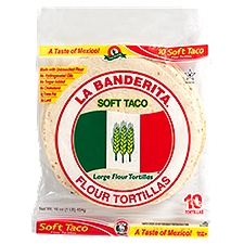 La Banderita Soft Taco Large Flour Tortillas, 10 count, 16 oz, 16 Ounce