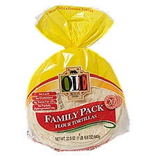 Olé Flour Tortillas Family Pack, 20 count, 22.5 oz