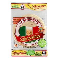 La Banderita Sabrosísimas Homestyle Flour Tortillas, 10 count, 19.4 oz