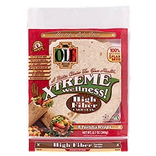 Olé Mexican Foods Xtreme Wellness! High Fiber Carb Lean Tortilla Wraps, 8 count, 12.7 oz